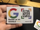 Reviews Card with QR